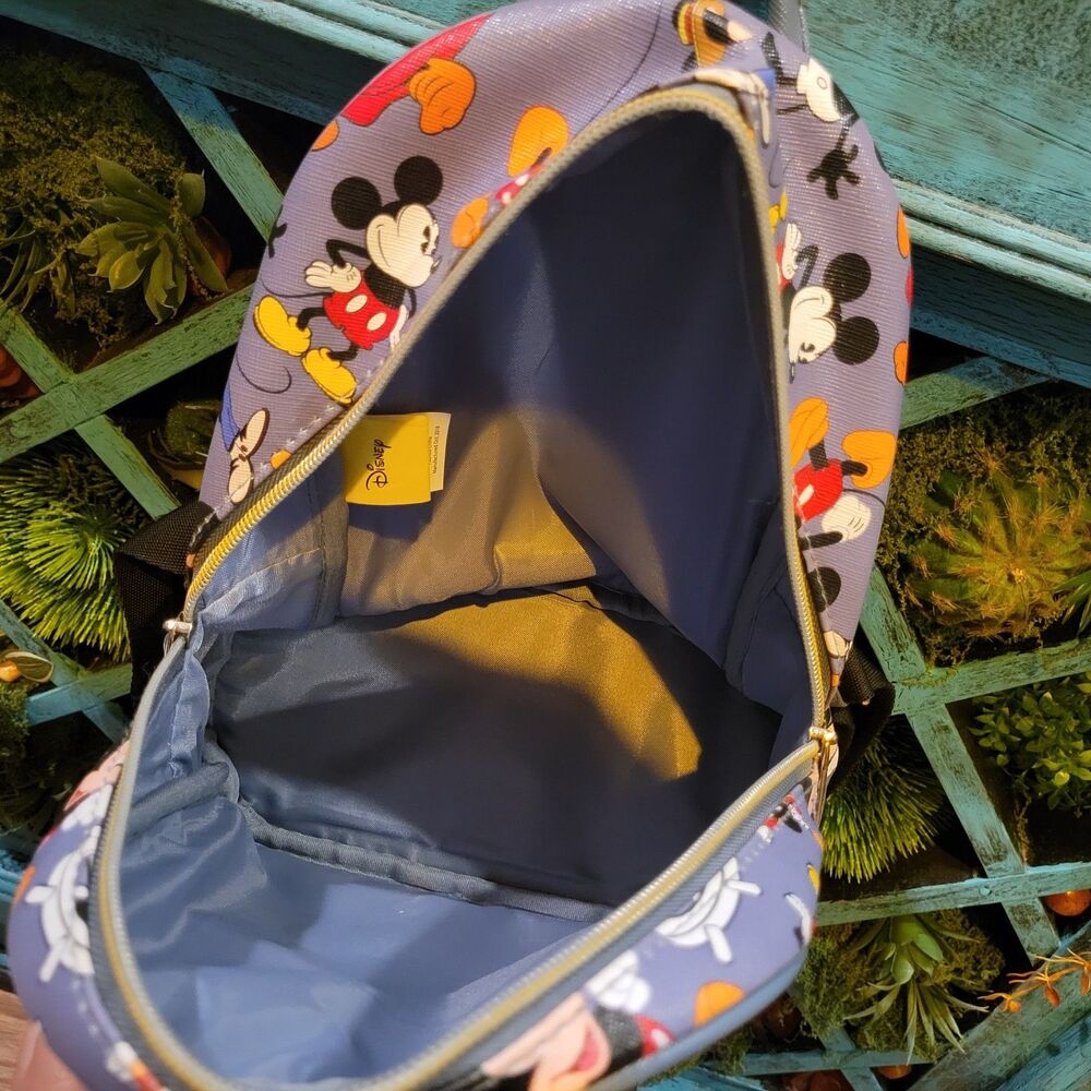 Disney Mickey Mouse 90 Years Anniversary Mini Licensed Backpack Faux Leather - Picture 8 of 8